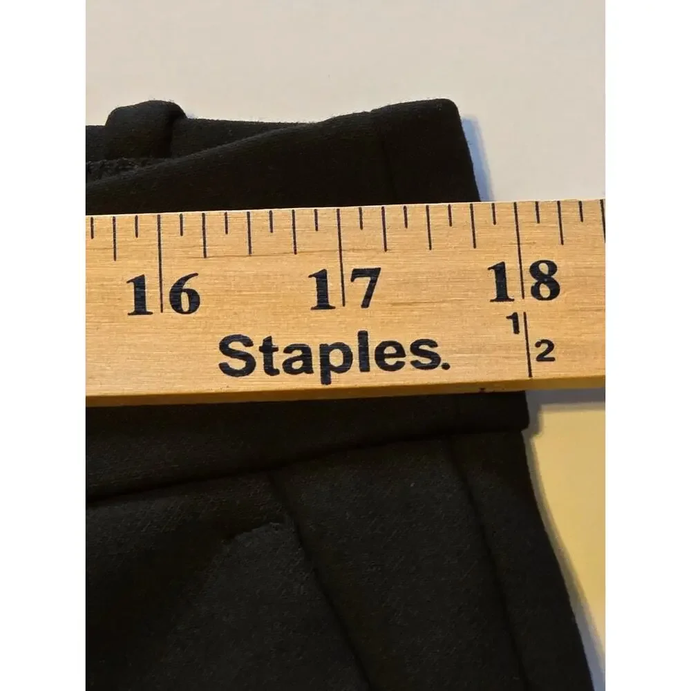 J Crew 365 Cameron Pants Womens Size 14 Black High Rise Office Career Classic